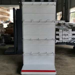 Estante de supermercado, accesorios, tablero de clavijas colgante único, ranura para tablero, ganchos de pared, rejilla, gancho de exhibición de pared - Product Image 6