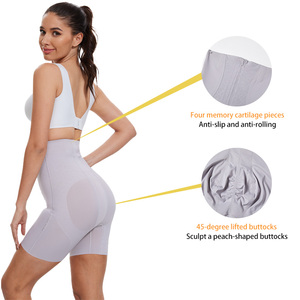 Pantalon gainant taille haute pour femme, post-partum, en jersey, avec fermeture éclair frontale, pour le maintien abdominal et le contrôle du ventre - Product Image 3