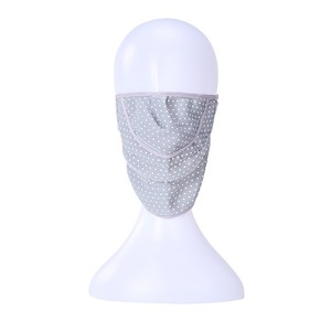 Cycling Mask Ice Silk Breathable UV Protection Lightweight Adjustable Unisex Outdoor Sports Face Mask Blue Polka Dot Pattern - Product Image 3