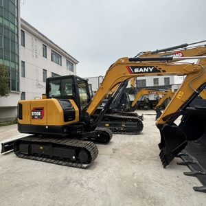 รถขุดขนาดเล็ก SANY SY55U แบบตีนตะขาบ ระบบไฮดรอลิก สำหรับงานฟาร์ม จัดสวน งานเทศบาล ซ่อมถนน โครงการย้ายดิน - Product Image 1