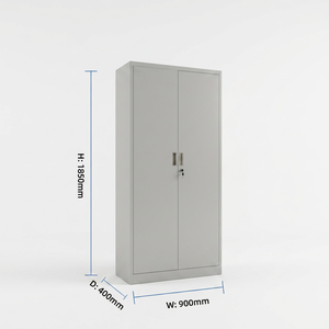 Armoire de classement à 2 portes en acier, design moderne, écologique, durable, pliable pour bureau, école, maison, chambre, hôtel, salon - Product Image 5