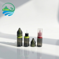 Bouteilles en plastique V3 en gros, forme de fût de 10 ml, avec bouchon inviolable pour huiles essentielles, médicaments, jus et liquides, flacon compte-gouttes