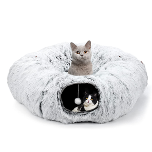 High Quality Comfortable Pet <b>Nest</b> Plush Cat Tunnel Removable Feature for Small Animals Dogs Boxed Four Seasons Indoor Enlarging - Product Image 1