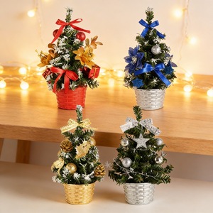 20cm 인조 PVC 실내 크리스마스 트리-장식용 가정 장식품-공장 직판-선물 - Product Image 3