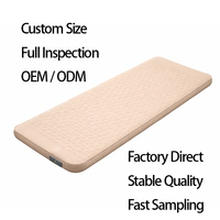 Matelas de camping auto-gonflant en mousse avec pompe électrique intégrée, beige, mousse extensible 3D