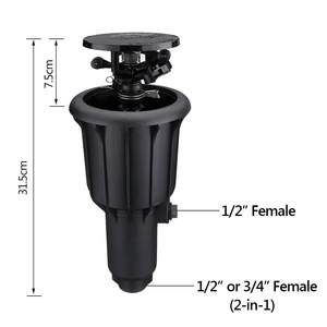 Irrigatori a Impatto Rotanti in Plastica Regolabili a Lungo Raggio per Campi da Calcio, Fattorie e Irrigazione del Giardino - Product Image 4