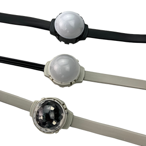 WS2811 D30mm DC12V <strong>3</strong> LEDs Addressable RGB Full Color IP68 LED Smart Dot Pixel <strong>Programmable</strong> Clear Frosted Diamonds Cover - Product Image 1
