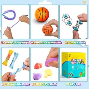TOYSRUNNER ADHD Fidget Toys Plastic Sensory Focus Training Quiet Desk Activity <b>Kit</b> <b>School</b> Reward Gift 15-Piece <b>Kit</b> Includes Ages - Product Image 4