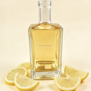 Botellas de Vidrio Grueso con Diseño Cúbico Cuadrado y Elegante, de 375ml, 500ml, 700ml y 750ml, para Licor, Whisky, Tequila, Vodka, con Etiqueta Impresa - Product Image 6