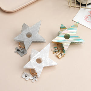 Grande pince à cheveux en forme d'étoile, couleur personnalisée, pour filles et femmes, accessoires pour cheveux - Product Image 4