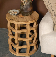 Canapé de salon, balcon de chambre à coucher, table basse en bois de style antique