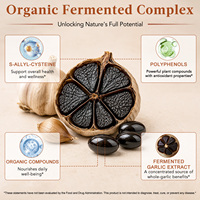 Acentiallabs Soutien Immunitaire Confort Intestinal Extrait d'Ail Noir Fermenté en Gélules Souples Santé Cardiaque Naturelle Extrait d'Ail Noir en Gélules Souples