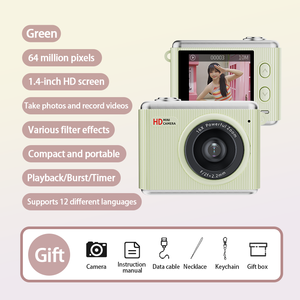 Mini caméra puissante 2,5K, 64MP, écran IPS de 1,4 pouce, zoom 16X, charge Type C, petite caméra numérique pour YouTube - Product Image 5