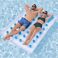 Flotteurs gonflables sur mesure épaissis et pliables pour parcs aquatiques, transats gonflables adaptés aux loisirs en piscine extérieure