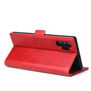 Custodia Premium in pelle artificiale per Samsung Note 10 <span class=keywords><strong>Plus</strong></span>-vestibilità Slim, protezione completa del corpo, con slot per schede - Product Image 4