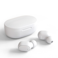 Écouteurs sans fil TWS confortables pour le sport, avec double microphone, casque rechargeable par USB 200mAh