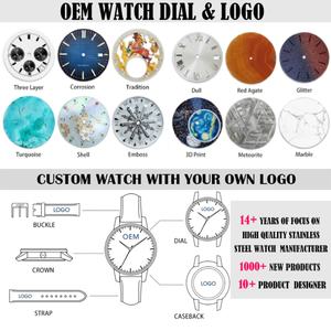 Montre-bracelet pour homme BESSERON 42 mm en acier inoxydable, design minimaliste or rose, mouvement Ronda, logo personnalisé, bracelet en cuir 20 mm de large - Product Image 5