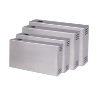 Châssis en aluminium 2.0 sans trous ODM OEM 386x300x70mm pour amplificateur à tubes DIY 2A3 300B KT88