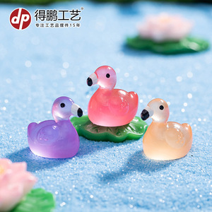 Dp Duck Resin <b>Miniature</b> Decorative Figurine For Home Decoration Artistic Craft Gift - Product Image 3