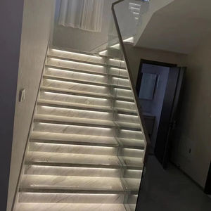 Barandilla de cristal interior moderna para escaleras, porche, edificio de oficinas, resistente al agua, envío rápido, instalación DIY, fácil de personalizar - Product Image 1