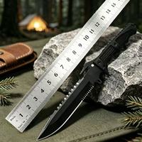 Couteau tactique robuste à lame droite de haute dureté pour la survie en extérieur, la chasse, le camping, la randonnée et le bushcraft