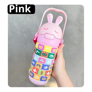 Mignon Design Mathématiques Éducatifs Grande Capacité Enfants Numérique Thermos Tasse Puzzle 316 <span class=keywords><strong>Bouteille</strong></span> D'eau En Acier Inoxydable pour Enfants - Product Image 6