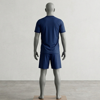Vêtements de sport pour hommes Drifit Compression Respirant Séchage rapide 100% polyester Haut à manches courtes col en V Taille US