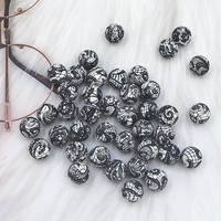 Manik-manik Silikon Cetak 15mm Terlaris untuk Teether Bayi, Mudah Disusun, untuk Pembuatan Perhiasan DIY