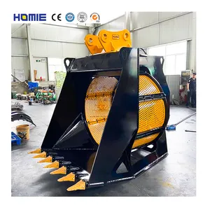 Homie 6 TẤN-35ton Mini Máy xúc đất đá sàng sàng lọc xô quay màn hình xô cho Vườn thực vật