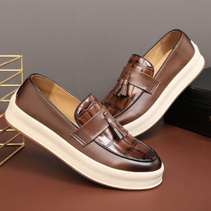 Zapatos de Oficina de Lujo para Hombre, Otoño 2024, Oxfords con Cordones, Estilo Casual para Caminar, Mocasines de Vestir para Negocios, Más Vendidos - Product Image 3