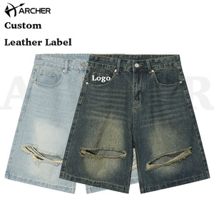 Pantalones cortos <span class=keywords><strong>de</strong></span> verano <span class=keywords><strong>de</strong></span> alta calidad para hombre, pantalones cortos <span class=keywords><strong>de</strong></span> mezclilla holgados <span class=keywords><strong>azul</strong></span> <span class=keywords><strong>marino</strong></span> para hombre, pantalones cortos vaqueros informales <span class=keywords><strong>de</strong></span> moda clásica para hombre, pantalones cortos personalizados para hombre - Product Image 2