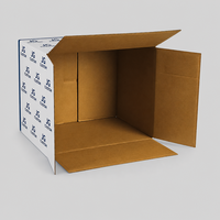 Boîte en carton ondulé personnalisée avec logo pour l'expédition de produits et l'emballage de vente au détail