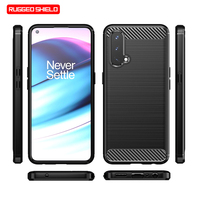 Housse de protection en fibre de carbone souple et antichoc pour OnePlus Nord CE 5G, pour téléphone portable