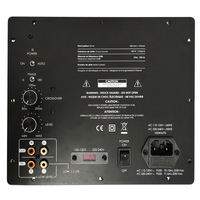 Sortie de classe D haute puissance 300W 500W RMS amplificateur de plaque de caisson de basses plaque amplificateur mono OEM avec contrôle de fréquence de croisement