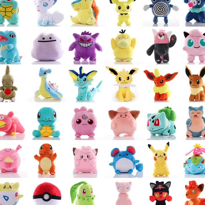 Top Selling Cartoon & Anime Peripherals 20-25cm Pokemoned Pikachu Stuffed Plush Toy Good Present for Kids
