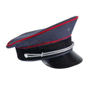 OEM Custom Handmade Ceremonial <b>Peak</b> <b>Cap</b> Embroidered Dress Visor <b>Cap</b> Custom Logo - Product Image 6
