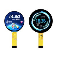 Modul Layar LCD TFT IPS Bulat 1,8 Inci 360*360 MCU ST77916 dengan Panel Sentuh Kapasitif CTP Layar Kustom ESP32 HD18001C22