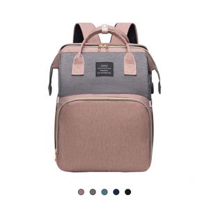 Bolsa de Pañales para Mamá al por Mayor, Gran Capacidad, con Modo Cuna, Protección Solar y Antimosquitos para Mamá y Bebé - Product Image 1