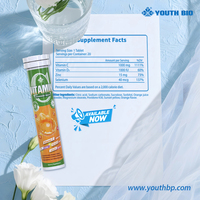 Tablet Vitamin C Effervescent Vitality Anchor Triple Synergy 1000mg dengan D3 Zn Se Formula Khusus Layanan OEM Label Pribadi