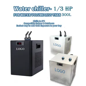 Water Chiller 0.33hp Water Cooler Water Cooling System Cool Down To 38F 110v/60hz Or 220v/50hz