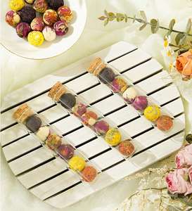 Chine fait à la main Yunnan pure fleur thé <span class=keywords><strong>Dragon</strong></span> perle boule à thé étiquette privée emballage cadeau thé sain en <span class=keywords><strong>Tube</strong></span> - Product Image 2