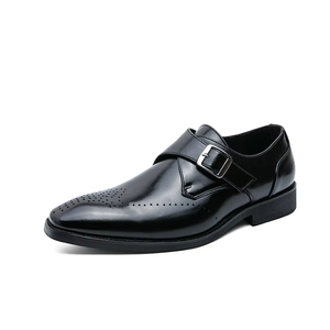 Zapatos Oxford de Cuero Genuino para Hombre, Estilo Italiano de Alta Gama, Hechos a Mano, para Boda, con Cierre Deslizante, Ligeros, Bordados, para Otoño - Product Image 1