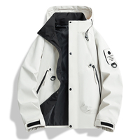 Veste légère à fermeture éclair pour homme personnalisée, logo personnalisable, coupe-vent et imperméable, style décontracté, hiver