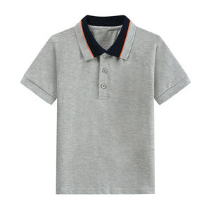 Confortable 95% coton 5% Spandex 250gsm enfants polo à manches courtes personnalisé Logo Design décontracté école uniforme tricoté - Product Image 1