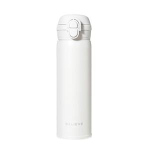 Solid Color Flip Lid Car Stainless Steel Vacuum Insulated Water <b>Cup</b> Travel Portable 2 Way Straw <b>Cup</b> 500ml Car <b>Cup</b> - Product Image 5