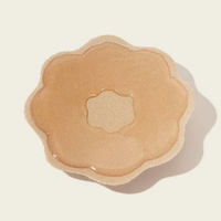 Couvre-mamelons réutilisables en forme de fleur ronde pour femmes sexy Couvre-mamelons éponge en silicone