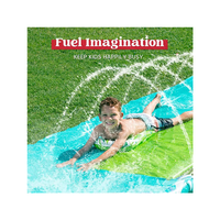 Toboggan aquatique de jardin pour enfants, jeux d'eau d'été en plein air, activités aquatiques pour enfants et adultes, glisse, éclabousse et glisse