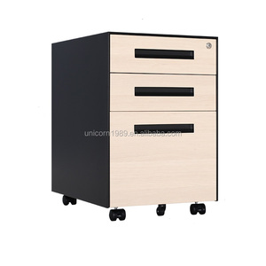 3 ngăn kéo đồ nội thất văn phòng di chuyển bệ di động kim loại thép tủ tập tin dưới tủ bàn với đường ray trượt im lặng - Product Image 6