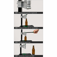 Capsuleuse manuelle à levier pour bouteilles de bière, machine à capsuler les bouteilles de bière artisanale, équipement de brassage