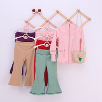 Conjunto de Yoga de Manga Larga para Bebés Niñas, Conjunto de Abrigo y Pantalón para Niños al por Mayor, Ropa Deportiva de Moda para Niñas Pequeñas